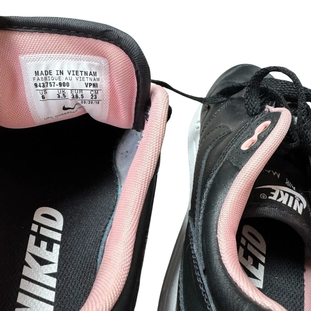 Nike Womens Air Max 1 ID DLF US Size 6 Black Pink Colorway Rare